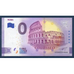 Billet souvenir Italie Rome le colisée 0 euro touristique 2021