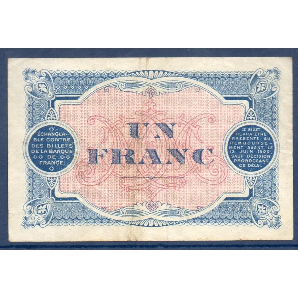 Mont-de-Marsan 1 franc, TB+, 23.11.1917 Pirot 82.28 Billet de la chambre de Commerce