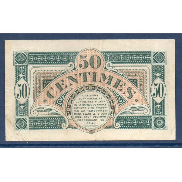 Mont-de-Marsan 50 centimes, TTB, 23.11.1917 Pirot 82.25 Billet de la chambre de Commerce