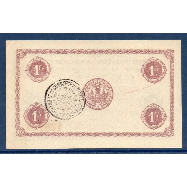 Montluçon, Gannat 1 franc, Spl, 12.4.1920 Pirot 84.52 Billet de la chambre de Commerce