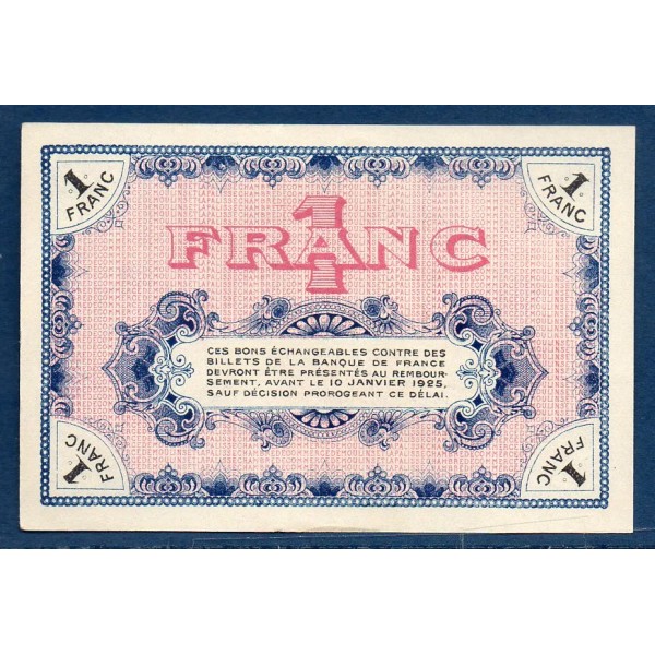 Moulins Lapalisse 1 franc, Spl, 2.7.1920 Pirot 86.20 Billet de la chambre de Commerce