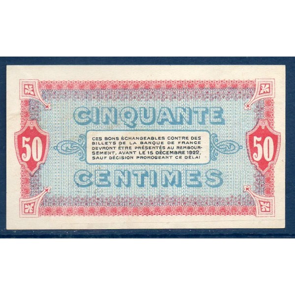 Moulins Lapalisse 50 centimes, Sup, 14.12.1917 Pirot 86.12 Billet de la chambre de Commerce