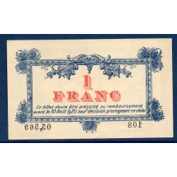 Montpellier 1 franc, Neuf, 9.8.1915 Pirot 85.10 Billet de la chambre de Commerce