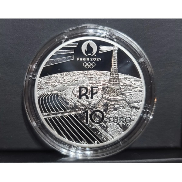Pièce 10€ BE argent 2021 Place de la Concorde, Paris 2024, belle épreuve
