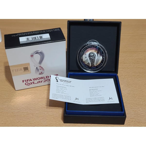 Pièce 10€ BE argent 2022 Coupe du monde de la FIFA, Qatar 2022, belle épreuve