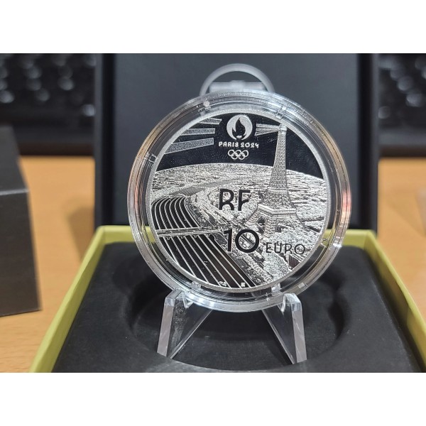 Pièce 10€ BE argent 2023 Gymnastique artistique, Paris 2024 belle épreuve