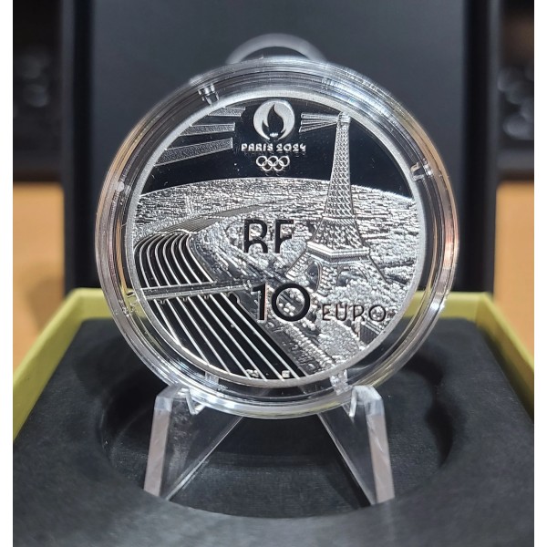 Pièce 10€ BE argent 2023 Breaking, Paris 2024 belle épreuve