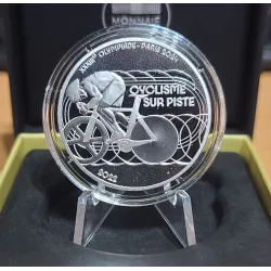 Pièce 10€ BE argent 2022 Cyclisme sur piste, Paris 2024 belle épreuve