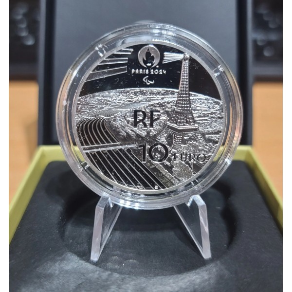 Pièce 10€ BE argent 2022 Cécifoot, Paris 2024 belle épreuve