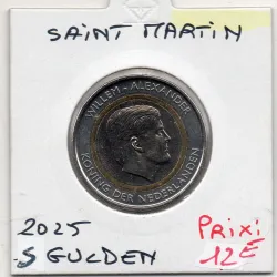 Saint-Martin, Sint Maarten 5 gulden 2025 FDC, Willem-Alexander