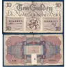 Pays Bas P.74, TB-, Billet de 10 gulden 1945 Lion