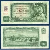 Slovaquie P.17c, TB Billet de 100 Korun 1990-1992 avec timbre