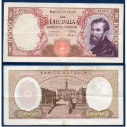 Italie P.97a, TB Billet de 10000 Lire 1962 Michelangelo