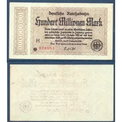 Allemagne P.S1017b, TTB Billet de 100 millions Mark 1923