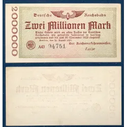 Allemagne P.S1012, Sup Billet de 2 millions Mark 1923