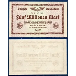Allemagne Bade P.S1013c, Sup Billet de 5 millions Mark 1923