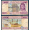 Afrique Centrale P.410Aa pour le Gabon, TB- Billet de 10000 Francs CFA 2002