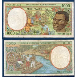 Afrique Centrale P.102Cd pour le Congo, TB Billet de 1000 Francs CFA 1997