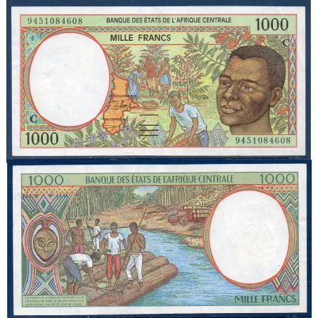 Afrique Centrale P.102Cb pour le Congo, TTB Billet de 1000 Francs CFA 1994