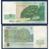 Lettonie P.53a, TTB Billet de 5 Lati 2006 Chêne