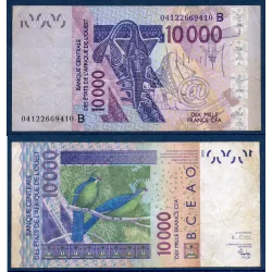 BCEAO P.218Bb pour le Benin, TB Billet de 10000 Francs CFA 2004 Touraco