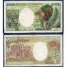 Centrafrique P.13, TB Billet de 10000 Francs 1983 Femme paon