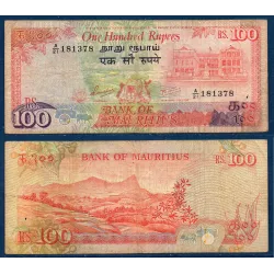 Maurice P.38, B, Billet de 100 Rupees 1986 Montagne Rempart
