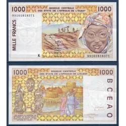 BCEAO P.711Ki TTB pour le Senegal, Billet de 1000 Francs CFA 1999