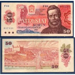 Tchécoslovaquie P.96a, TTB billet de 50 Korun 1987 Ludovit Stur
