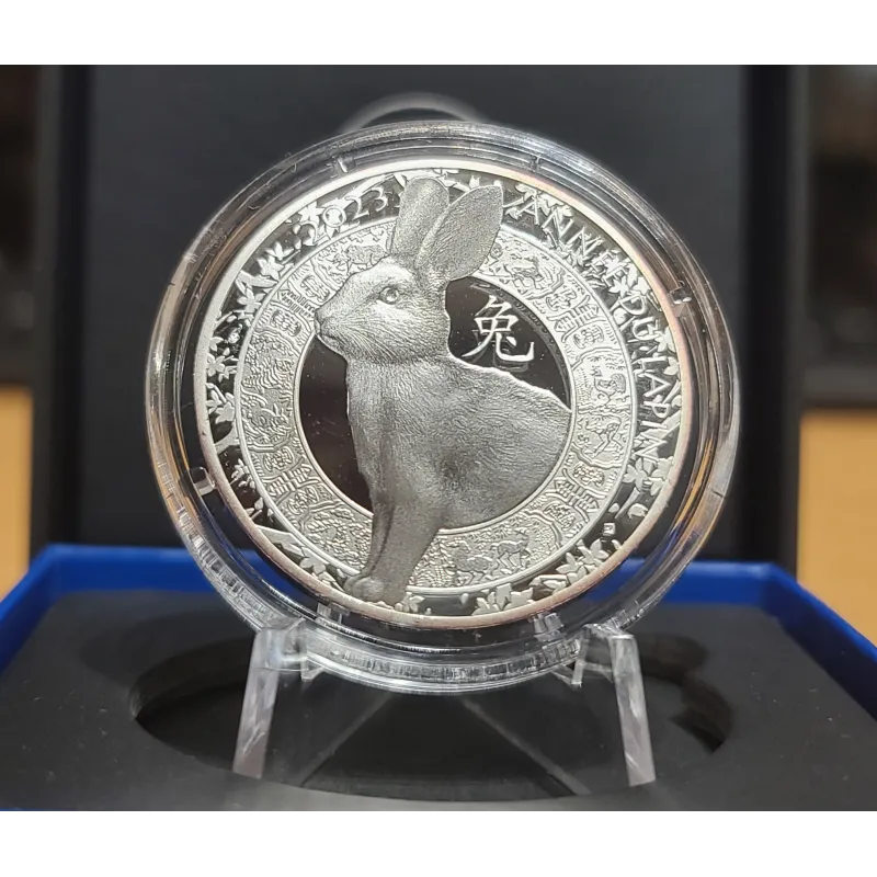 Pièce 10€ BE argent 2023 Année du Lapin, belle épreuve Pièce 10€ BE argent 2023 Année du Lapin, belle épreuve
