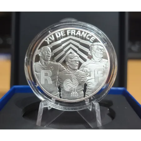 Pièce 10€ BE argent 2022 XV de France, Rugby, Belle Epreuve