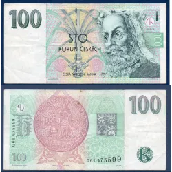 Republique Tchèque P.18e, TTB Billet de 100 Korun 1997 série G