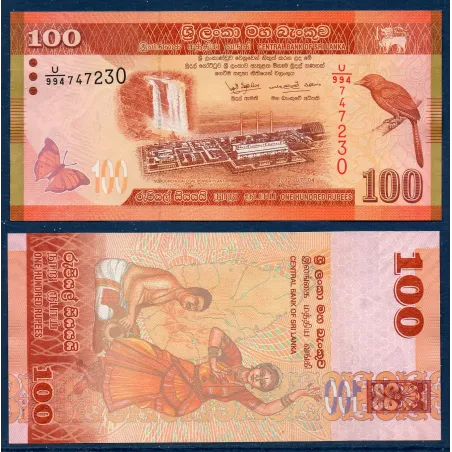 Sri Lanka P.125k, neuf Billet de 100 Rupees 2022 centrale Norochcholai