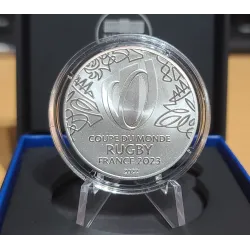Pièce 10€ BE argent 2022 Emblème Rugby World Cup, France 2023, Belle Epreuve