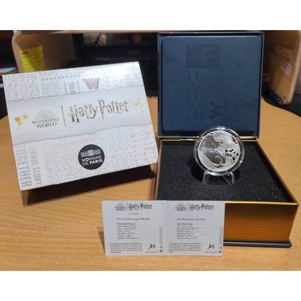 Pièce 10€ BE argent 2022 Dumbledore et le Phoenix, Harry PotterBelle Epreuve