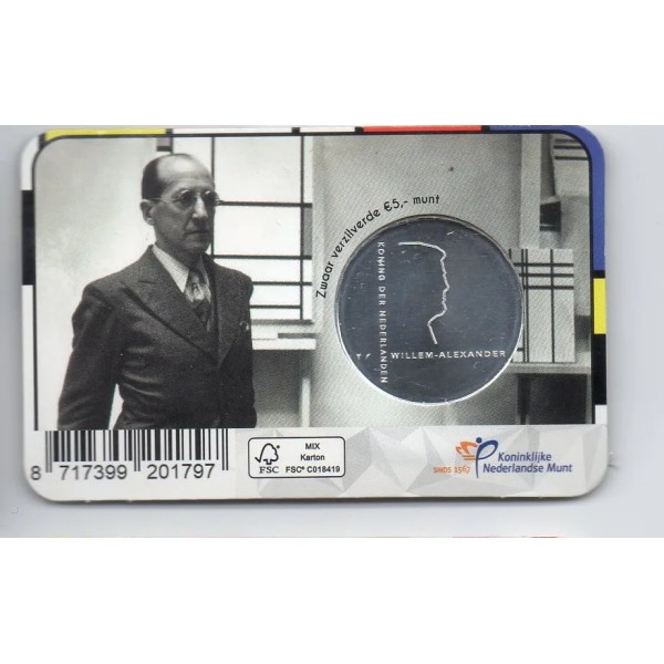 5 Euro Pays-Bas 2022 - Piet Mondriaan