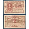 Belgique P.87, TTB Billet de 2 francs 1916 Société générale