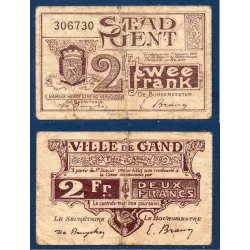 Belgique Gent, B 2 Frank 1916
