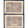 Roumanie P.17, TB, Billet de 1 leu 1915 Louve