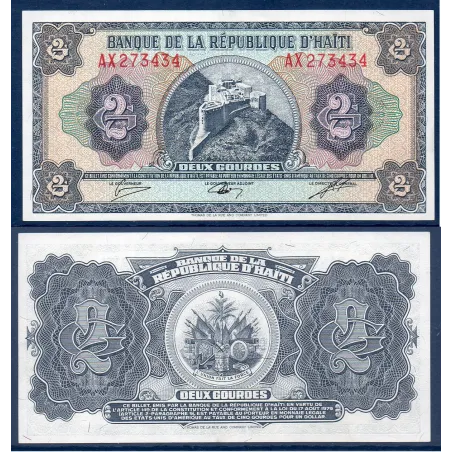 Haïti P.245A, Spl Billet de 1 Gourde 1987 citadelle Henry