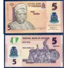 Nigeria P.38i, Neuf, Billet de 5 Naira 2018 Polymère