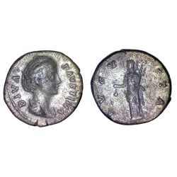 Denier de Faustine mère (147+), Cérès, RIC 360 atelier Rome