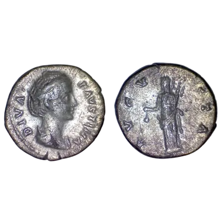 Denier de Faustine mère (147+), Cérès, RIC 360 atelier Rome