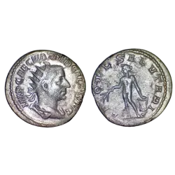 Antoninien de Trebonien Galle (252), APOLL SALVTARI, RIC 32 atelier Rome