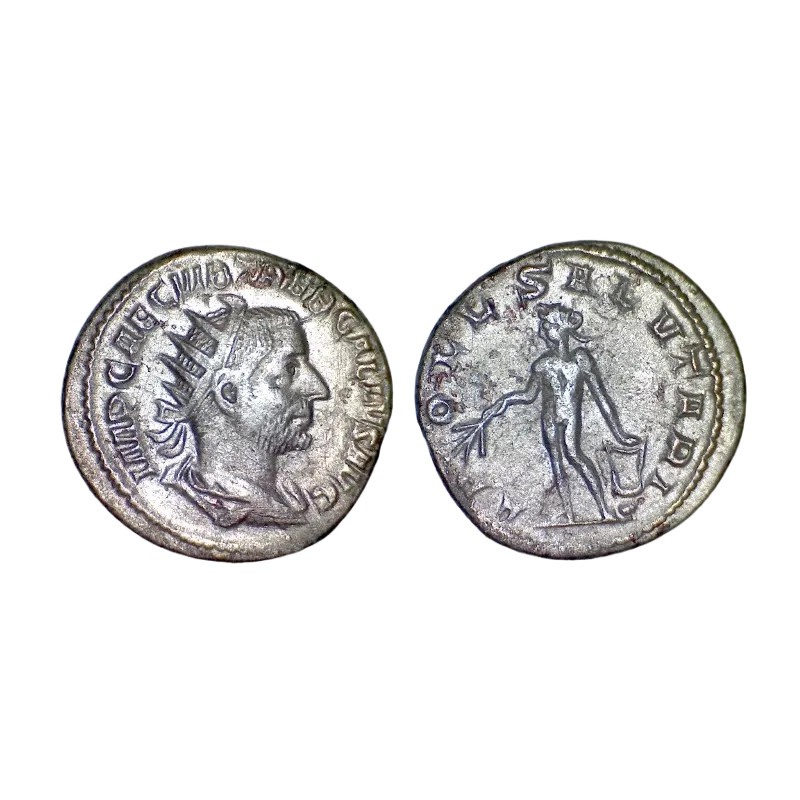 Antoninien de Trebonien Galle (252), APOLL SALVTARI, RIC 32 atelier Rome Antoninien de Trebonien Galle (252), APOLL SALVTARI, RIC 32 atelier Rome