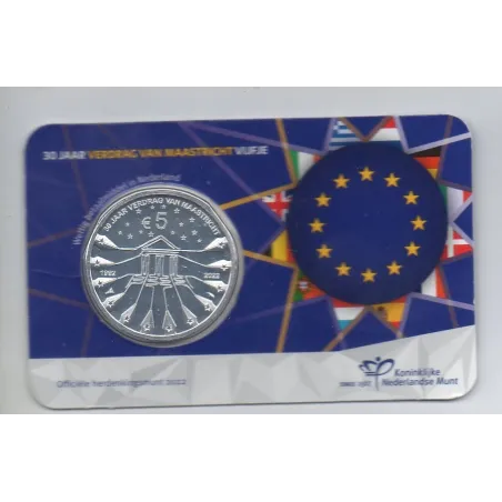 5 Euro Pays-Bas 2022 - 30 ans du Traité de Maastricht
