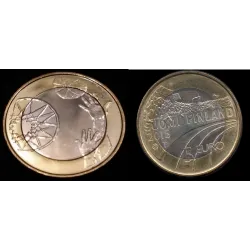 5 euros Finlande 2015, Sport, Basketball piece de monnaie