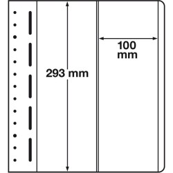 feuilles LB, 2 compartiments, 100x293 mm