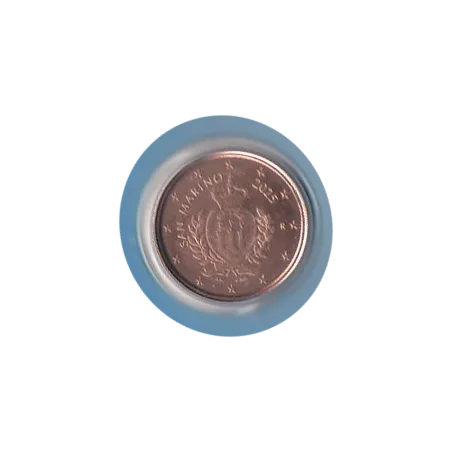 Pièce 1 centime BU Fleur de coin Saint-Marin 2025