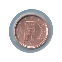Pièce 2 centimes BU Fleur de coin Saint-Marin 2025